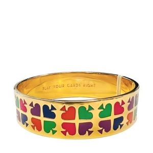 Kate Spade ‘Play Your Cards Right’ Idiom Bangle Bracelet